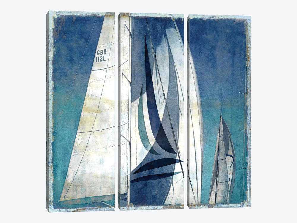 Sail Away I by Charlie Carter 3-piece Canvas Print