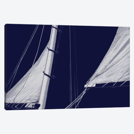 Schooner Sails II Canvas Print #CTR22} by Charlie Carter Art Print
