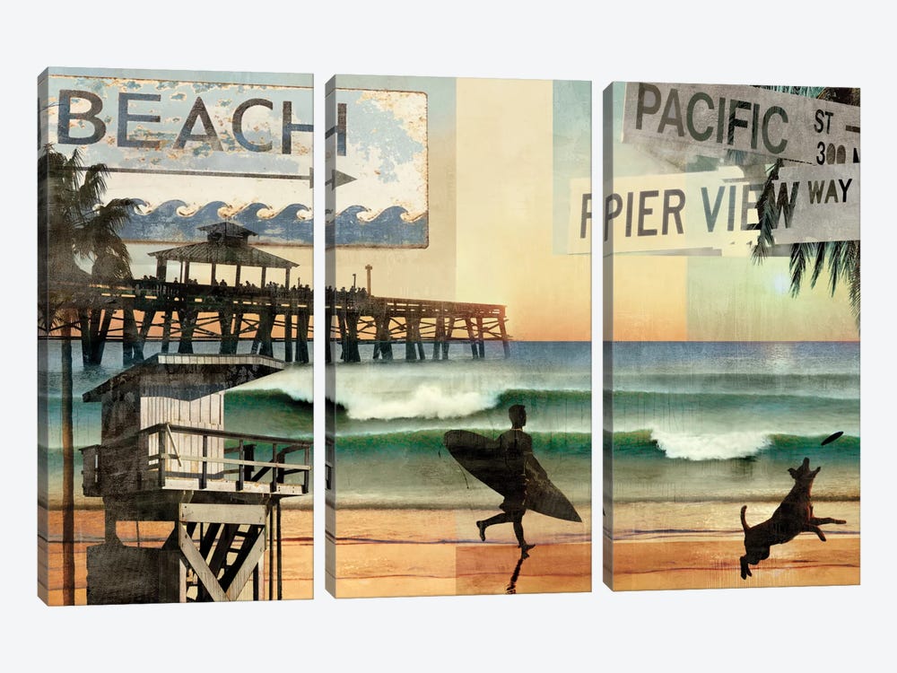 California Dreaming by Charlie Carter 3-piece Art Print