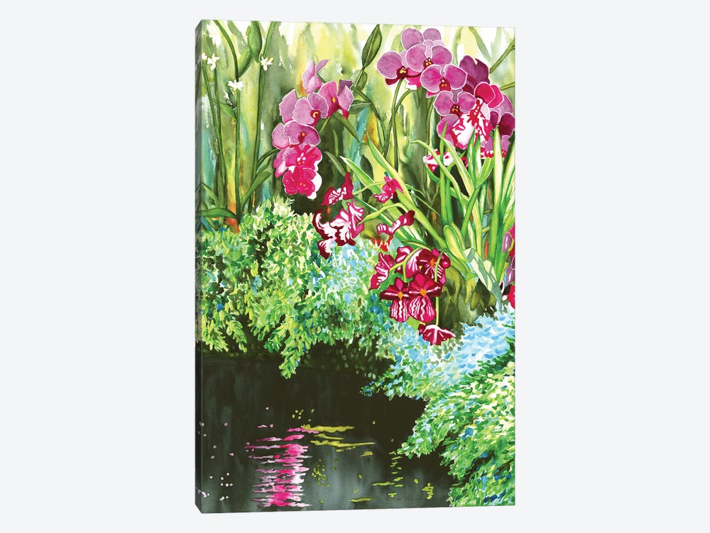 Orchid Bliss by Christine Reichow 1-piece Canvas Artwork