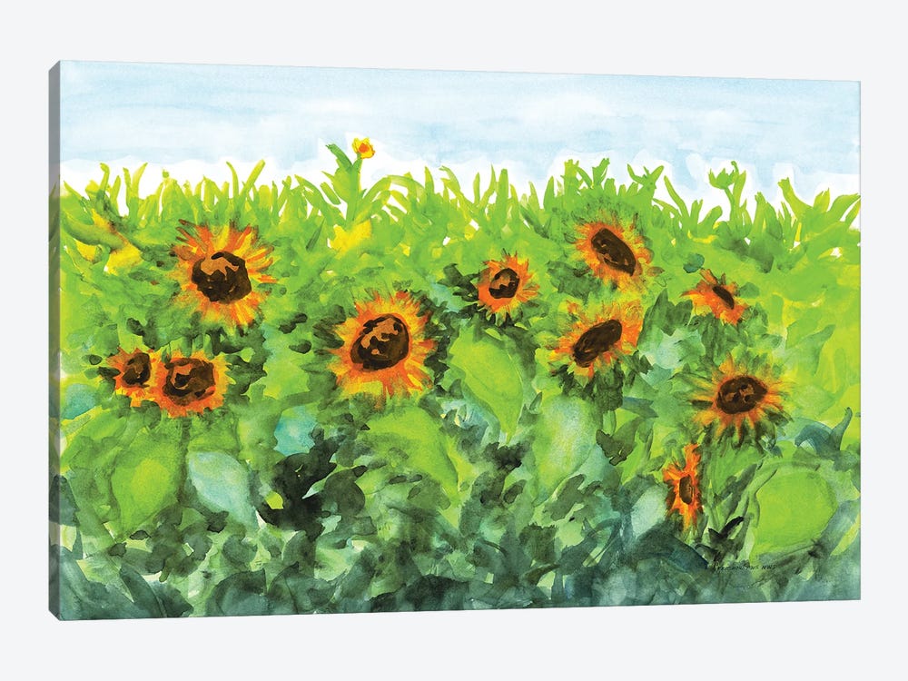 Summer Sunflowers by Christine Reichow 1-piece Canvas Art