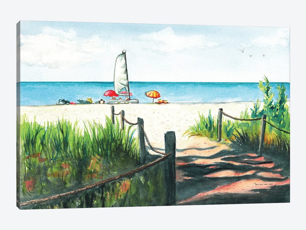 Waiting to Sail by Christine Reichow 1-piece Canvas Wall Art
