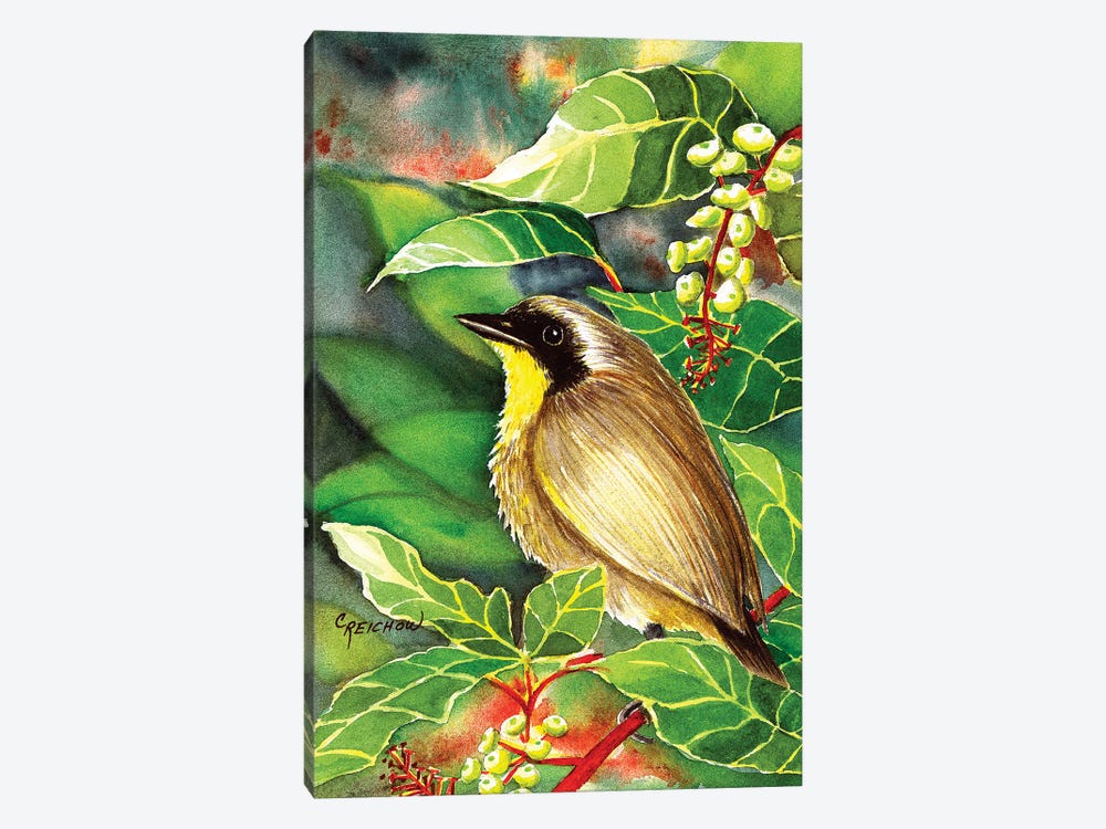 Common Yellow Throat by Christine Reichow 1-piece Canvas Art Print
