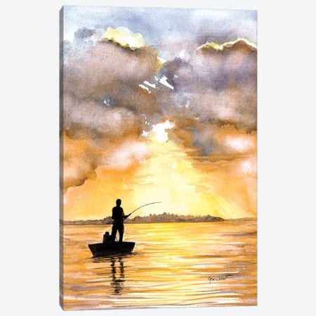 Fisherman's Paradise Canvas Print #CTW17} by Christine Reichow Canvas Wall Art