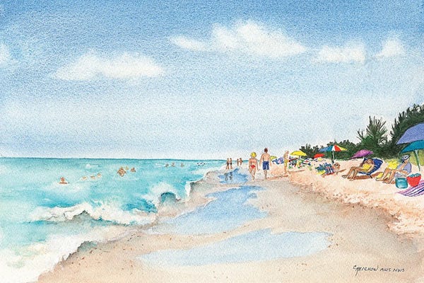 Florida: Florida Beach Day by Christine Reichow