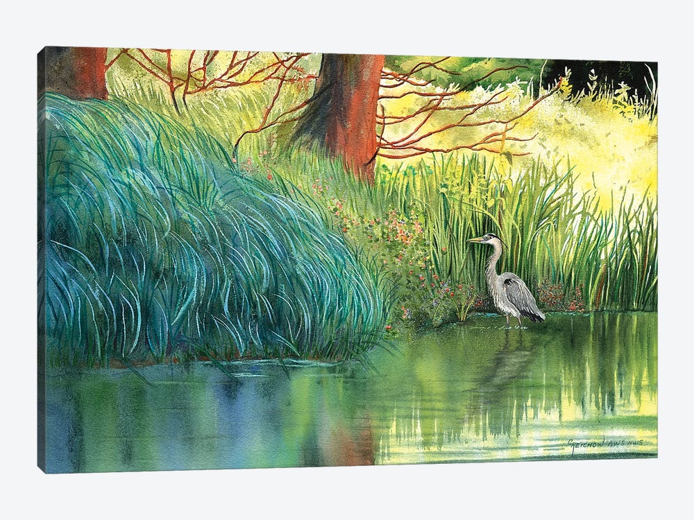 A Walk In The Park by Christine Reichow 1-piece Canvas Art Print