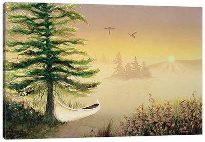 Heaven On Earth Canvas Art Print - Canoe Art