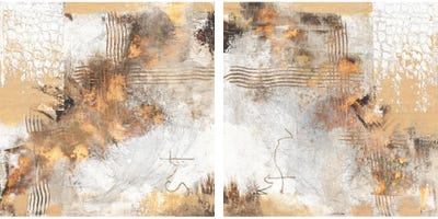 Self-Guided Diptych by Christine Reichow multi panel art