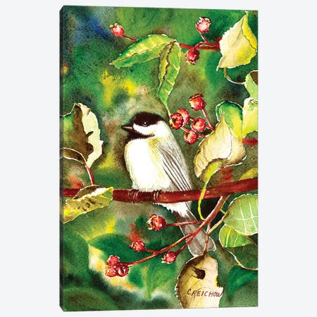 My Little Chickady Canvas Print #CTW39} by Christine Reichow Art Print