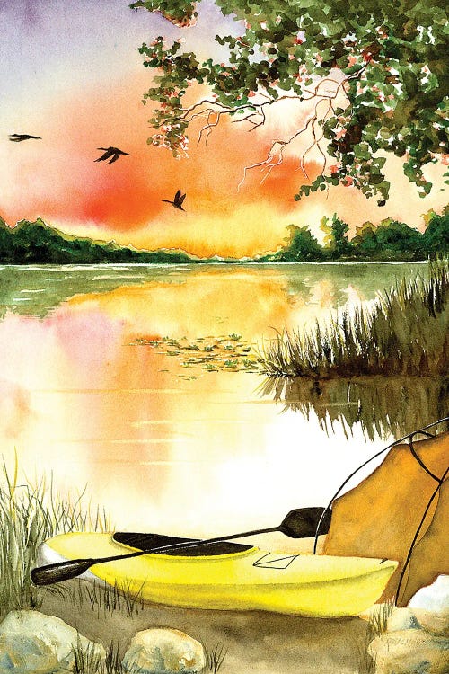 Paddlers Retreat by Christine Reichow wall art