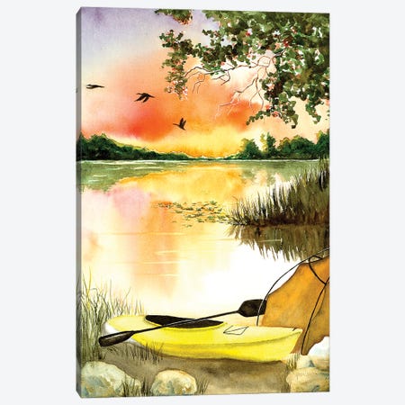 Paddlers Retreat Canvas Print #CTW42} by Christine Reichow Canvas Wall Art