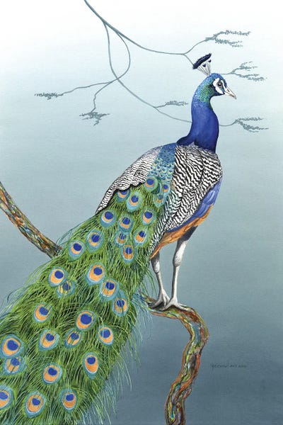 Proud As A Peacock by Christine Reichow multi panel art