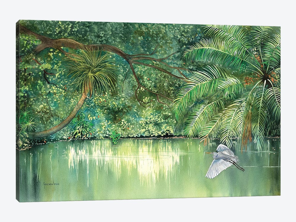 River Resident by Christine Reichow 1-piece Canvas Print