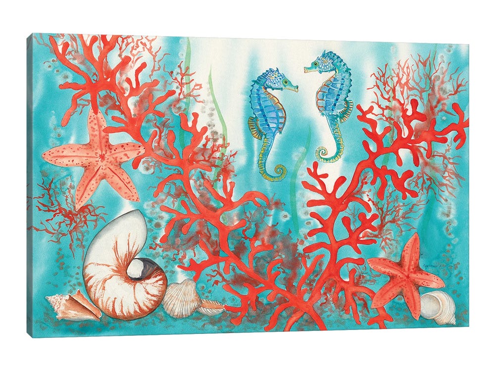 Sea Life ( Animals > Sea Life > Seahorses art) - 26x40 in