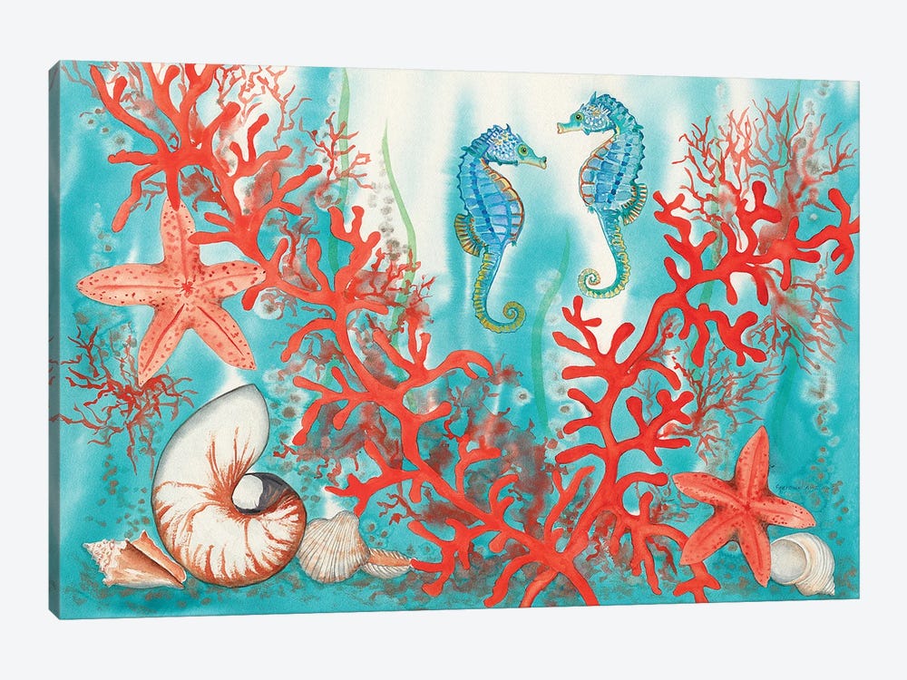 Sea Life by Christine Reichow 1-piece Canvas Wall Art
