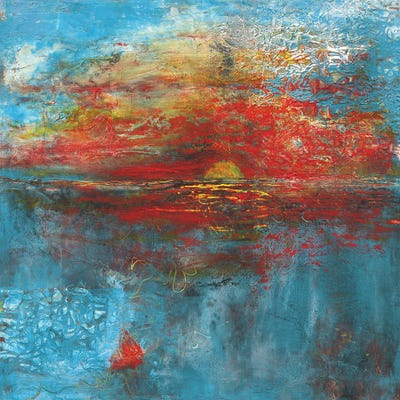 Sailing by Christine Reichow framed canvas print