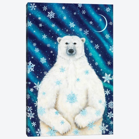 Winter Solstice Bear Canvas Print #CTY1} by Cathy McClelland Art Print