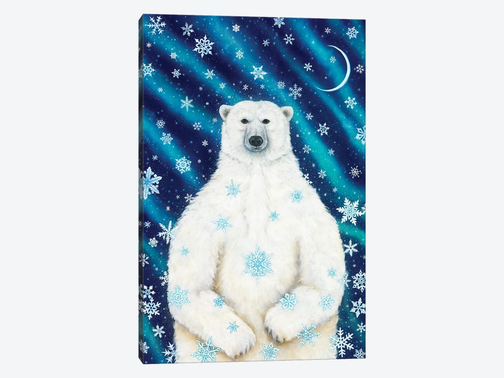 Winter Solstice Bear by Cathy McClelland 1-piece Canvas Art Print