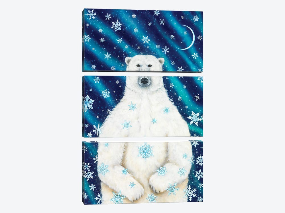 Winter Solstice Bear by Cathy McClelland 3-piece Art Print