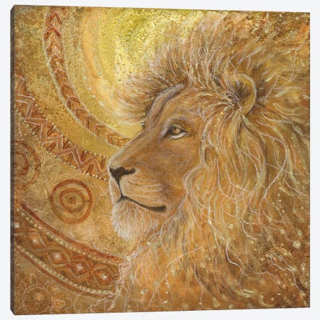 Lion Sun Canvas Print #CTY27} by Cathy McClelland Canvas Art Print
