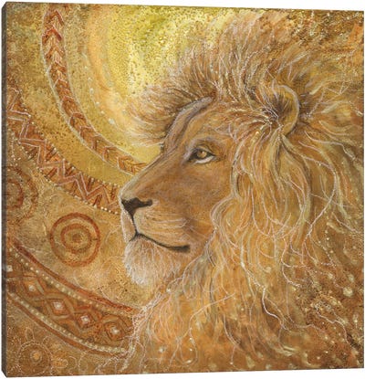 Lion Sun Canvas Art Print - Cathy McClelland