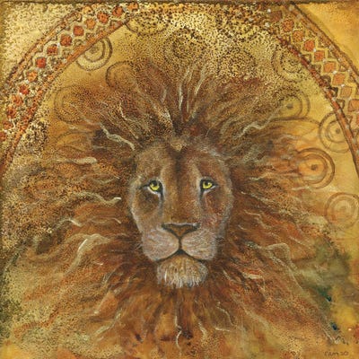 Lion Spirit by Cathy McClelland framed canvas print