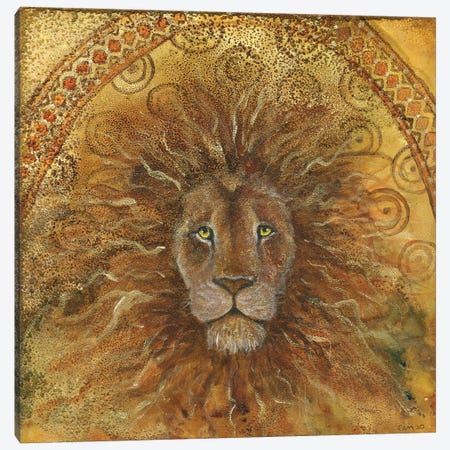 Lion Spirit Canvas Print #CTY28} by Cathy McClelland Canvas Art
