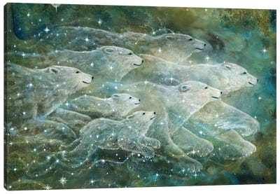 Starlight Bears Canvas Art Print