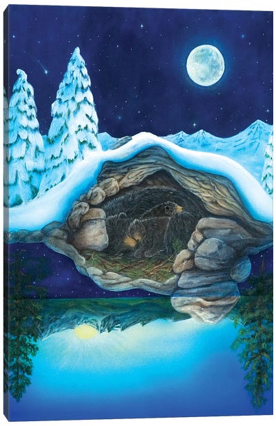 Bear Dreams Canvas Art Print - Cathy McClelland