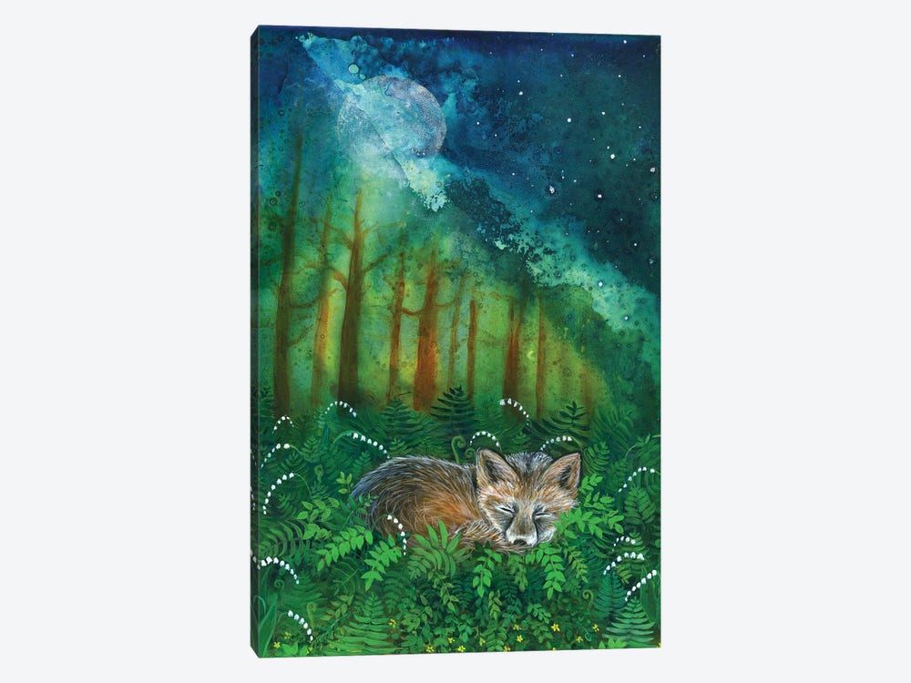 Dreaming Fox by Cathy McClelland 1-piece Canvas Print