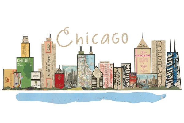 Chicago: Chicago Skyline by Paper Cutz
