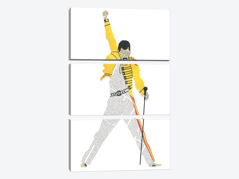 Freddie by Paper Cutz 3-piece Canvas Art