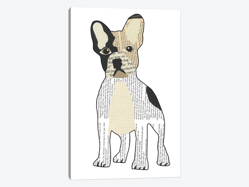 French Bulldog by Paper Cutz 1-piece Canvas Print