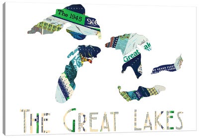 Great Lakes Canvas Art Print - Michigan Art