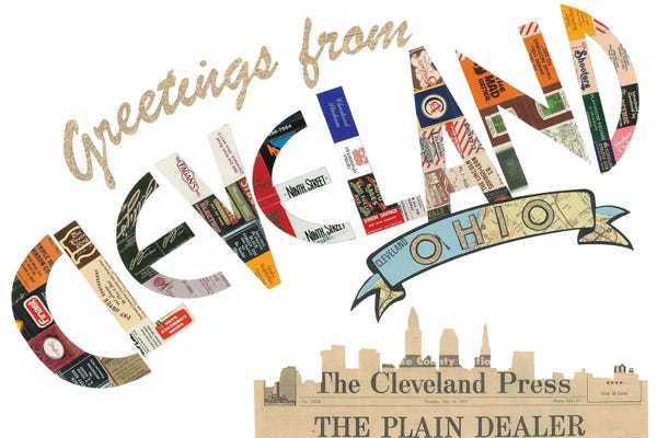 Cleveland: Greetings From Cleveland by Paper Cutz