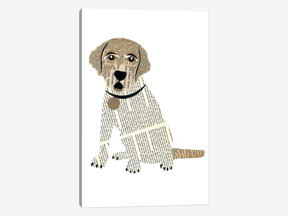 Labrador by Paper Cutz 1-piece Canvas Art Print