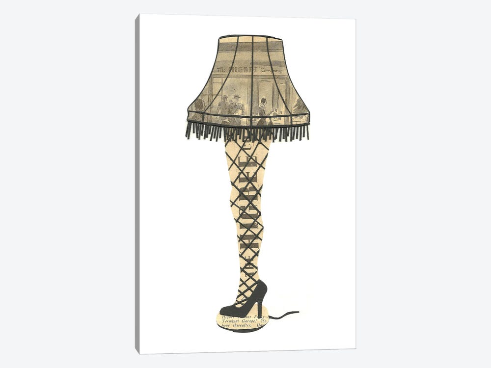 Leg Lamp by Paper Cutz 1-piece Canvas Art