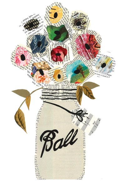 Cut & Paste: Mason Jar Flower Bouquet by Paper Cutz