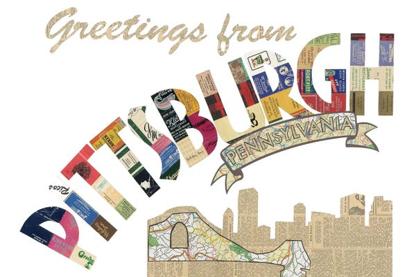 Pittsburgh: Greetings From Pittsburgh by Paper Cutz