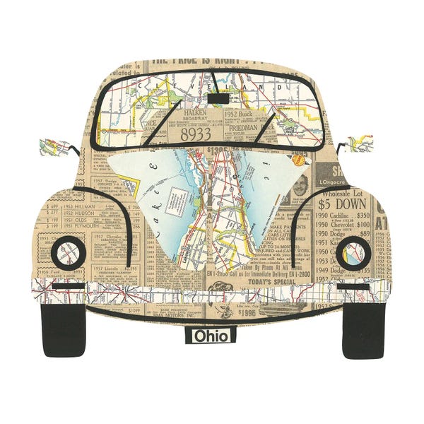 Ohio: Vw Bug by Paper Cutz
