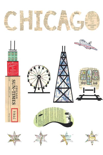 Canvas Print: Chicago Fair by Paper Cutz