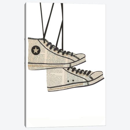 Sneakers Canvas Print #CTZ73} by Paper Cutz Canvas Artwork