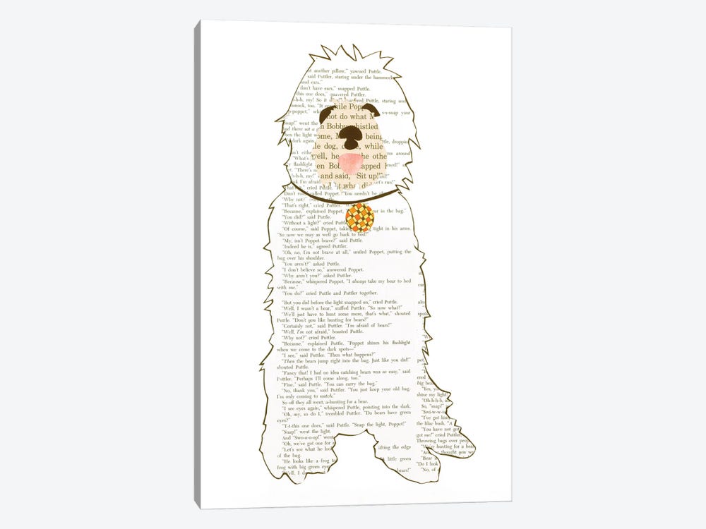 Dog by Paper Cutz 1-piece Canvas Print