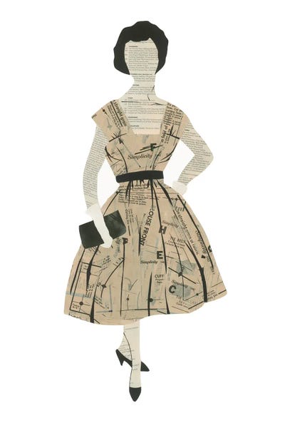 Classy Lady by Paper Cutz art print