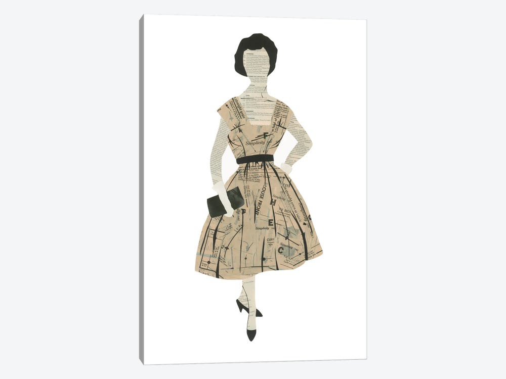 Classy Lady by Paper Cutz 1-piece Canvas Art