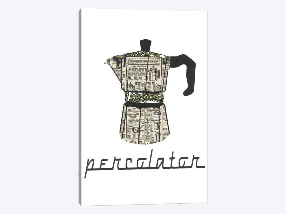 Retro Perculator by Paper Cutz 1-piece Art Print