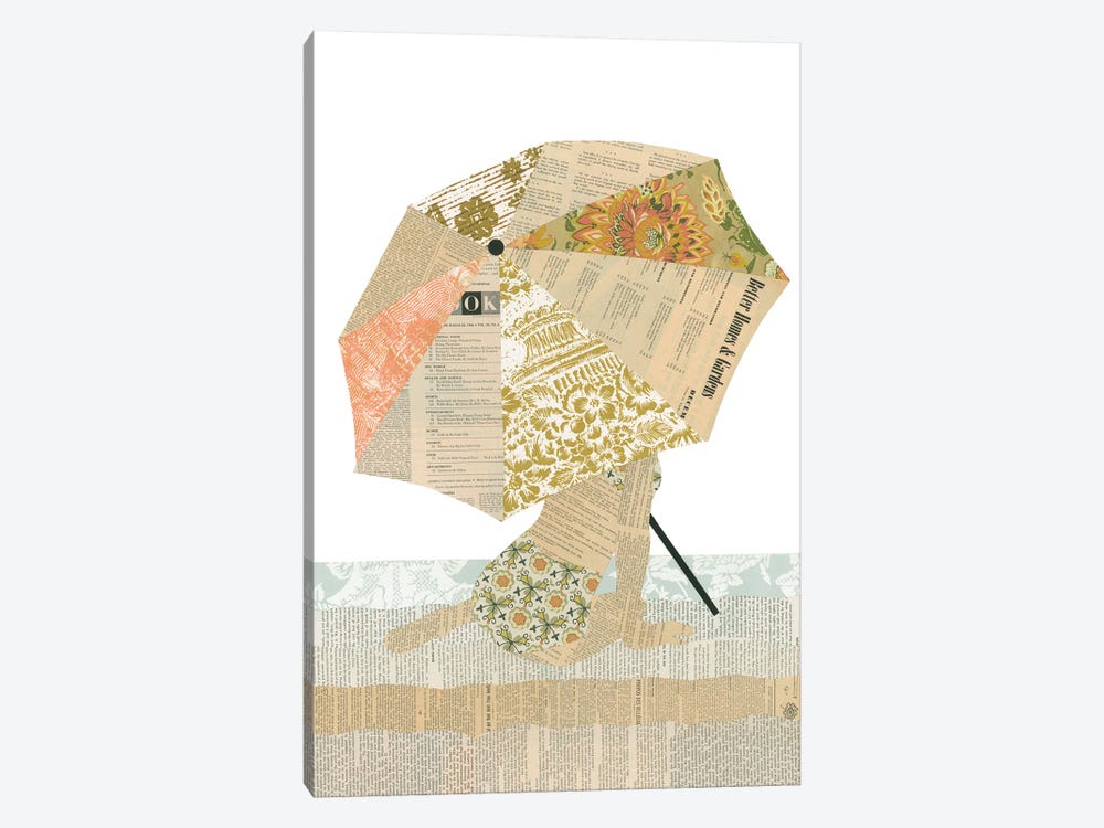 Beach Lady by Paper Cutz 1-piece Canvas Art
