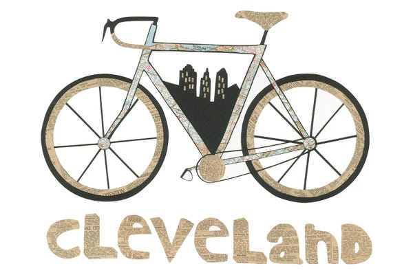 Cleveland: Bike Cleveland by Paper Cutz