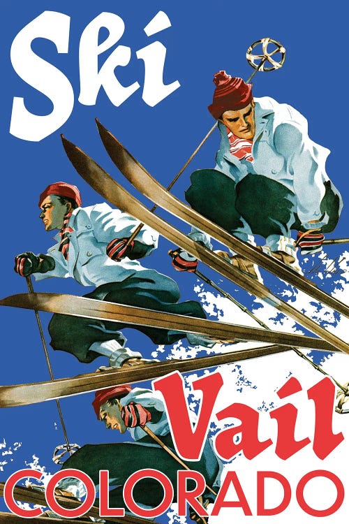 Ski Vail by Saturday Evening Post wall art