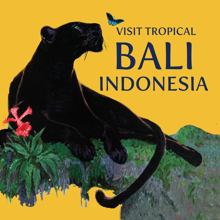 Visit Bali by Saturday Evening Post wall art